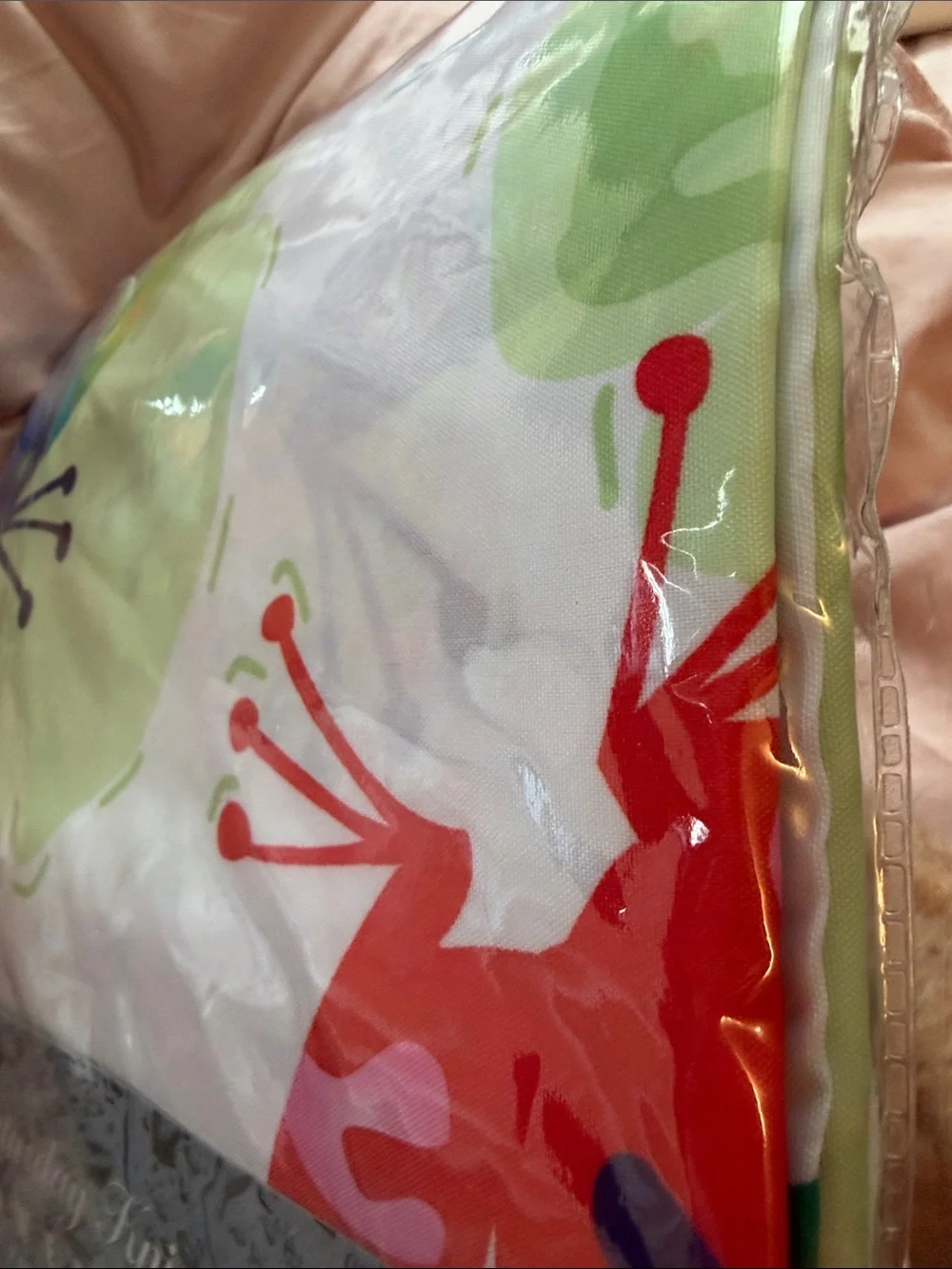 Y2K 2005 VINTAGE RARE TROPICAL FROGS BATH- Curtain, Rings and Frog Tumbler Set!